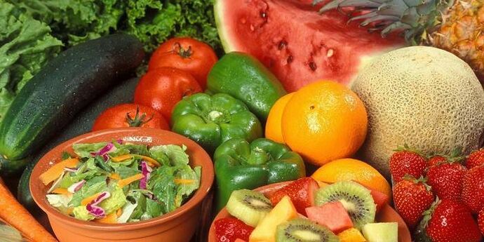 froitas e verduras para a gota