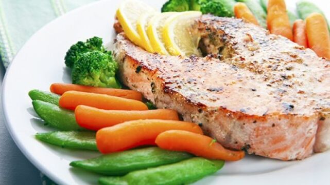 peixe e verduras para unha dieta cetogénica