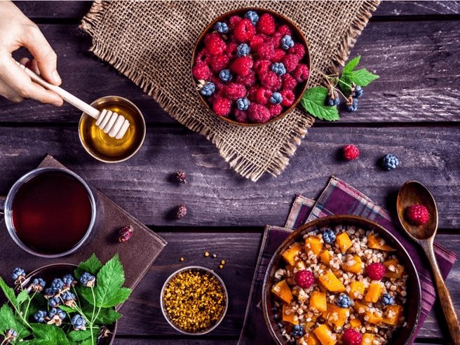Unha variedade de receitas