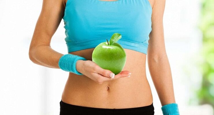 mazá para a perda de peso rápida